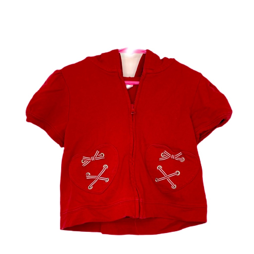 Gymboree Red Zipper Hoodie Sz 5T